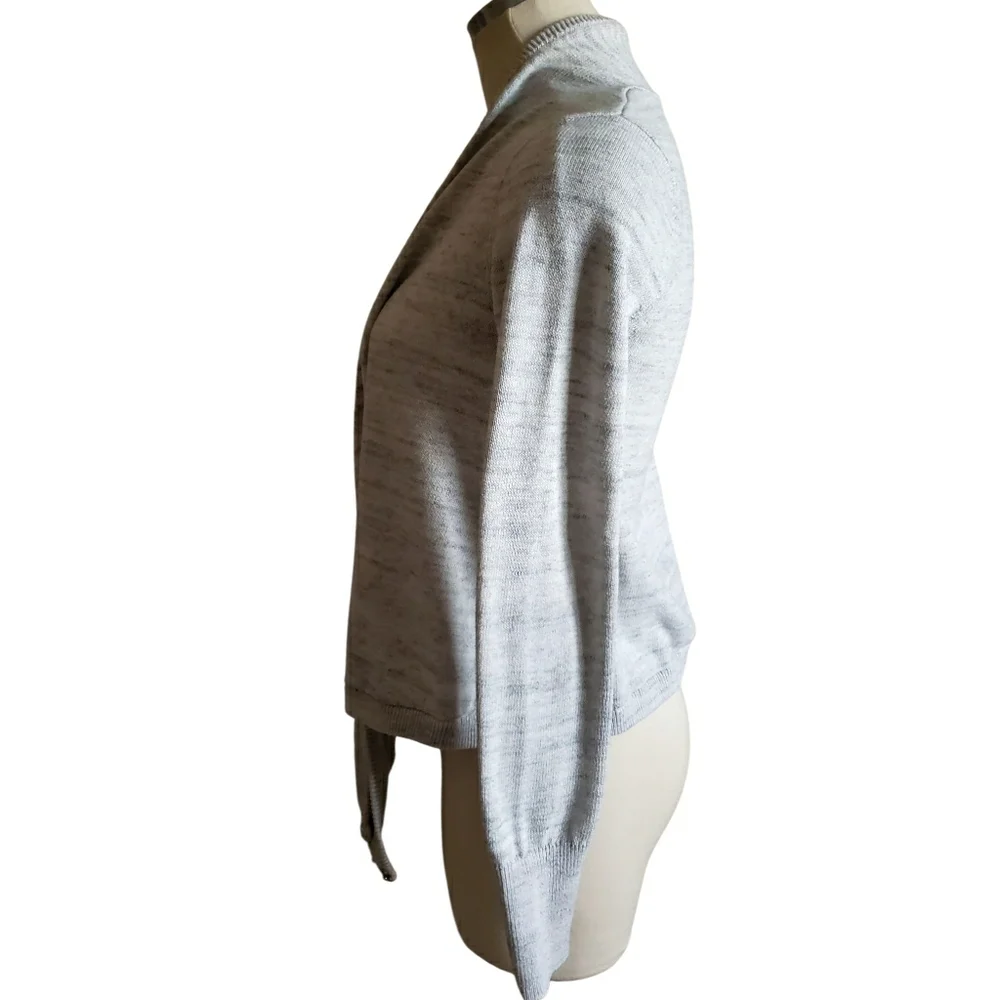 Lululemon Ivivva  Cardigan Gray Youth 14 Athleisure Open Front Womens Sweater